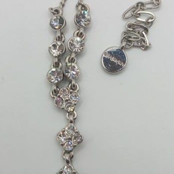 GIVENCHY Dazzling Designer Crystal Necklace Signed - Picture 4 of 9